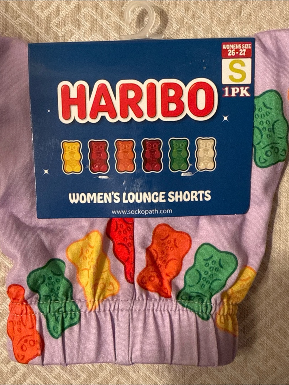 Haribo Women's Lavender Lounge Shorts with Gummy Bear Print NWT Size S
